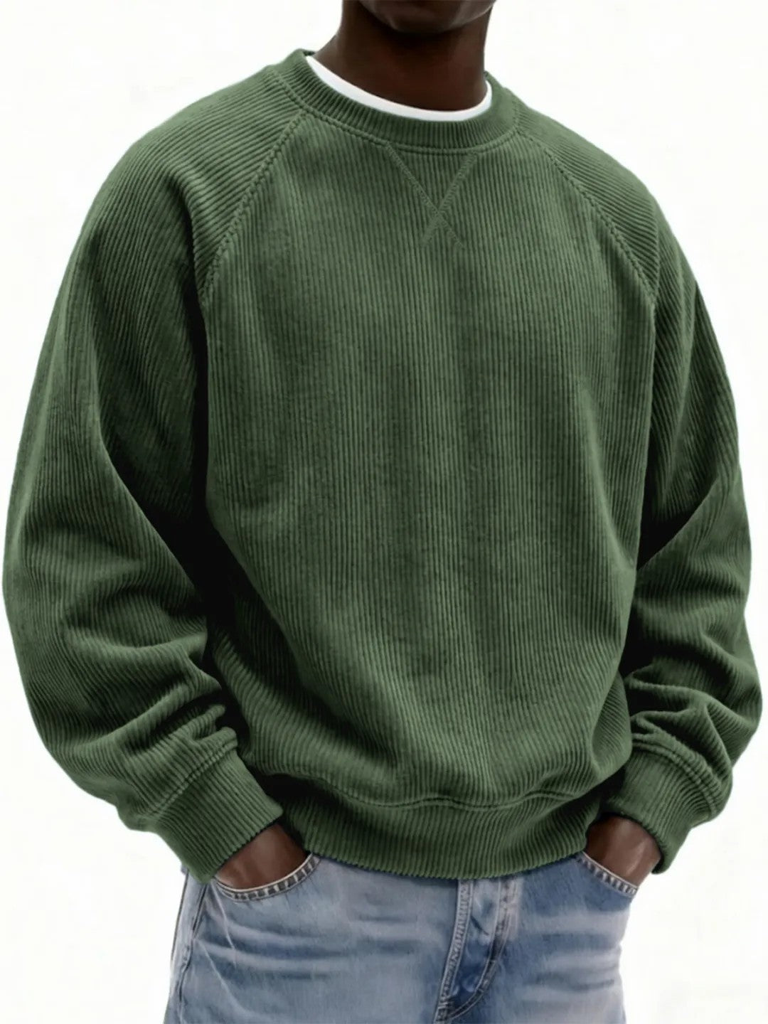 Men's Fashionable Simple And Relaxed Fit Sweatshirt