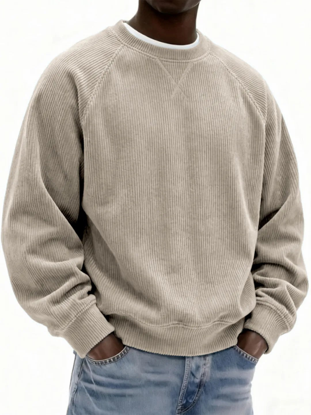 Men's Fashionable Simple And Relaxed Fit Sweatshirt