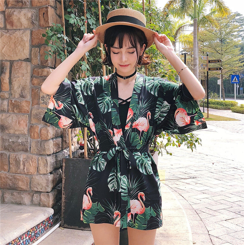 Sun Protection Jacket With Sleeves And Kimono Jacket