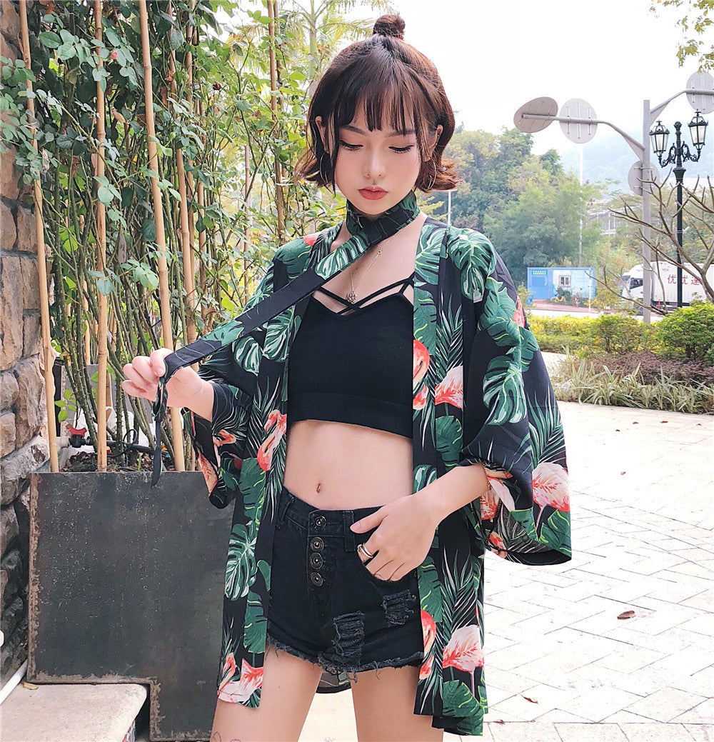Sun Protection Jacket With Sleeves And Kimono Jacket