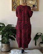 Women's Spring And Autumn Leopard Print Dresses