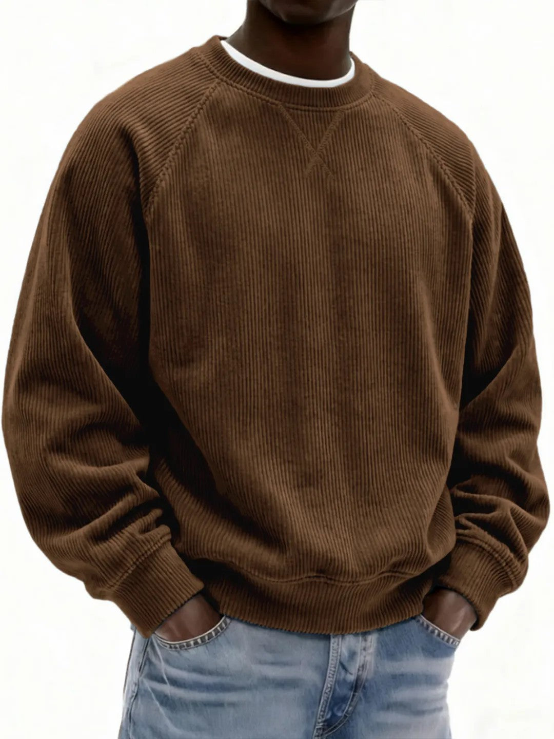 Men's Fashionable Simple And Relaxed Fit Sweatshirt
