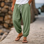 Men's Casual Loose-fitting Solid-color Beach Shorts