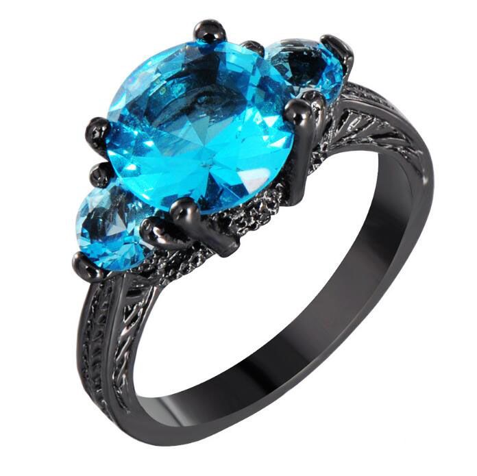 March Aquamarine Birthstone Ring