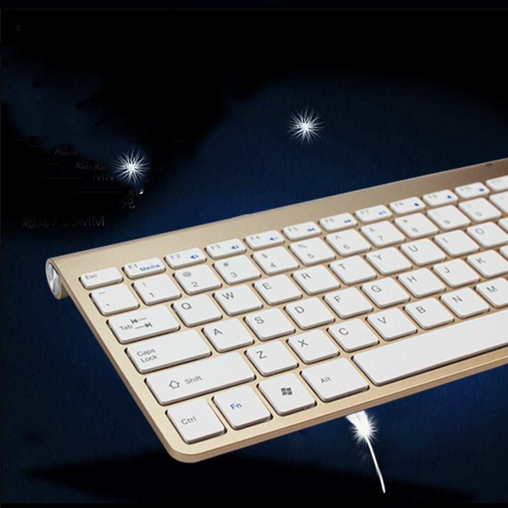 2.4G Wireless Keyboard And Mouse Portable Mini Keyboard Mouse Combo Set For Notebook Laptop Mac Desktop PC Computer Smart TV PS4