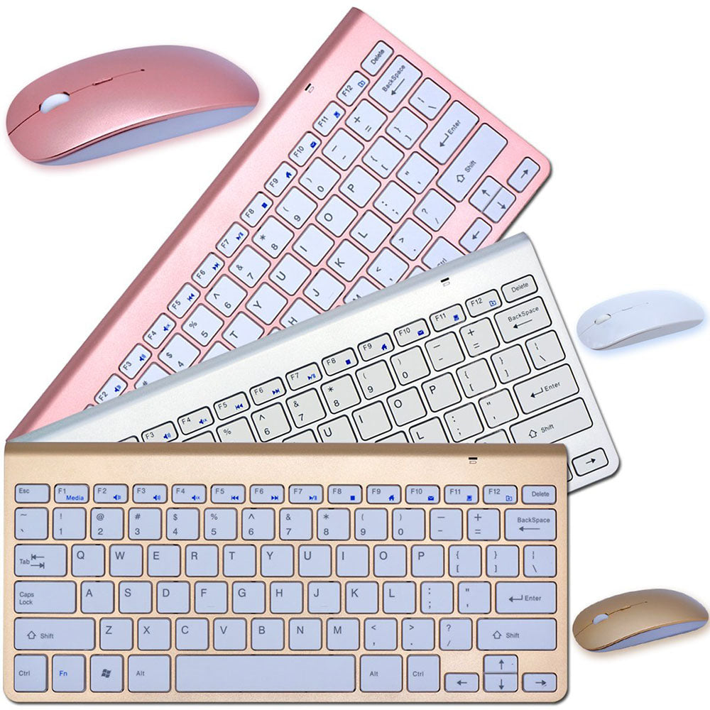 2.4G Wireless Keyboard And Mouse Portable Mini Keyboard Mouse Combo Set For Notebook Laptop Mac Desktop PC Computer Smart TV PS4