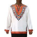 African retro ethnic style printed long sleeve men