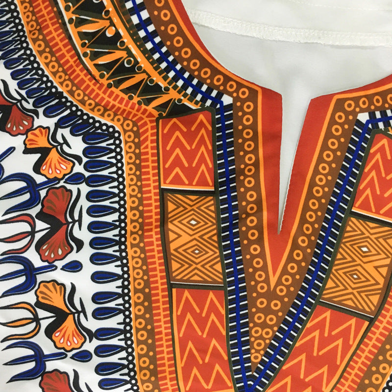 African retro ethnic style printed long sleeve men