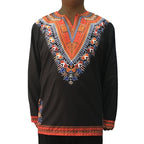 African retro ethnic style printed long sleeve men