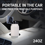 304 Stainless Steel Vacuum Cup Creative Magnetic Water Cup Insulated Sports Water Bottle With Straw Outdoor Insulated Water Mug With Magnetic Phone Holder