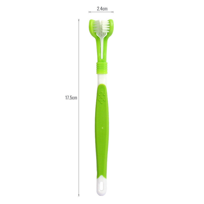 Three-Head Toothbrush for Pet
