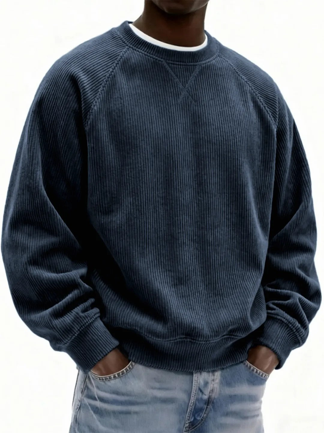 Men's Fashionable Simple And Relaxed Fit Sweatshirt