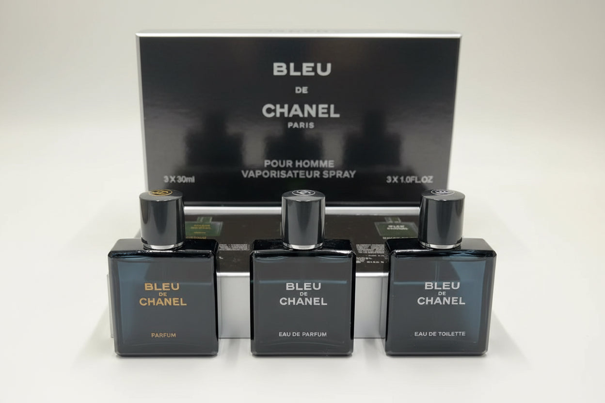Bleu De Chanel 3 In 1 Perfume Gift Set 30ml | Chanel Fragrance