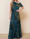 Artistic Retro Mesh Breathable Long Dress