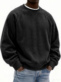 Men's Fashionable Simple And Relaxed Fit Sweatshirt
