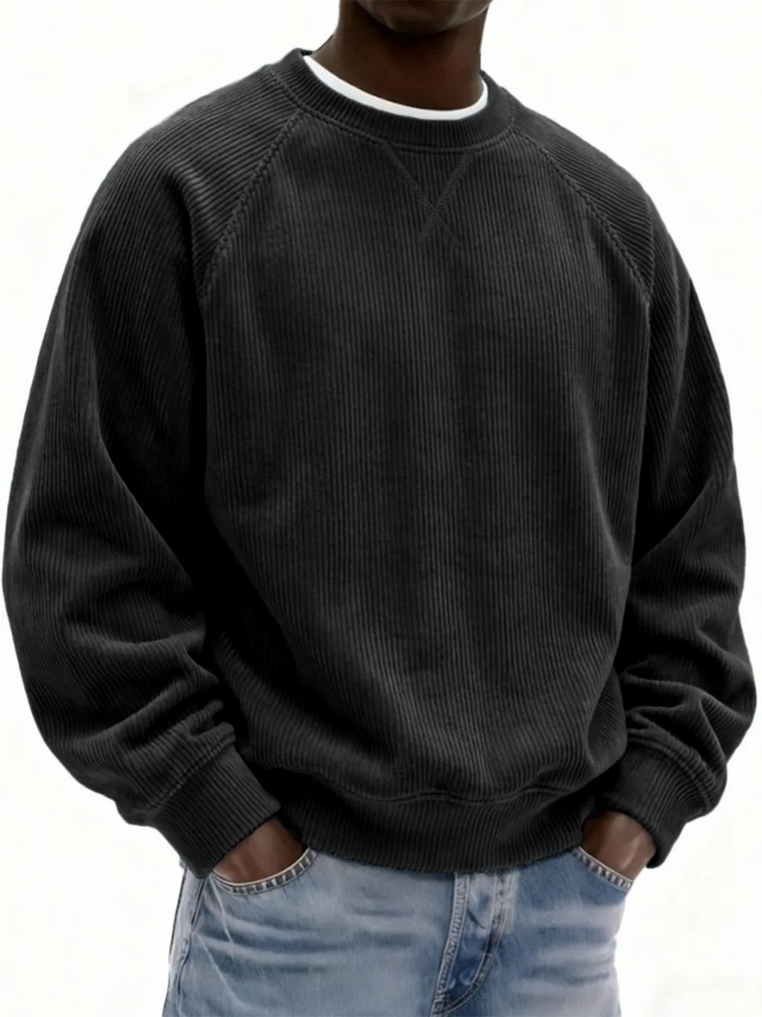 Men's Fashionable Simple And Relaxed Fit Sweatshirt
