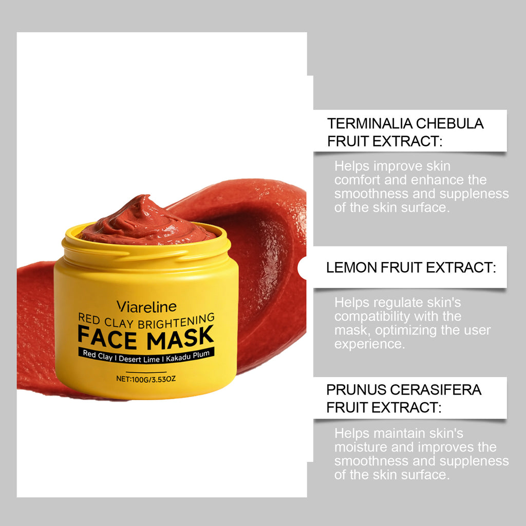 Red Clay Brightening Facial Mask