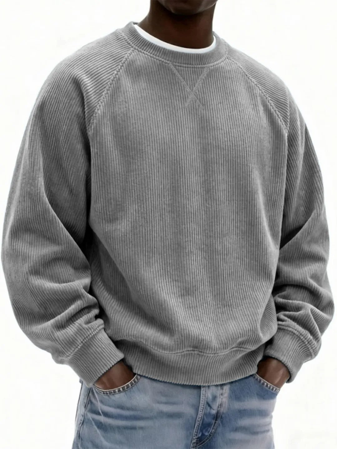 Men's Fashionable Simple And Relaxed Fit Sweatshirt