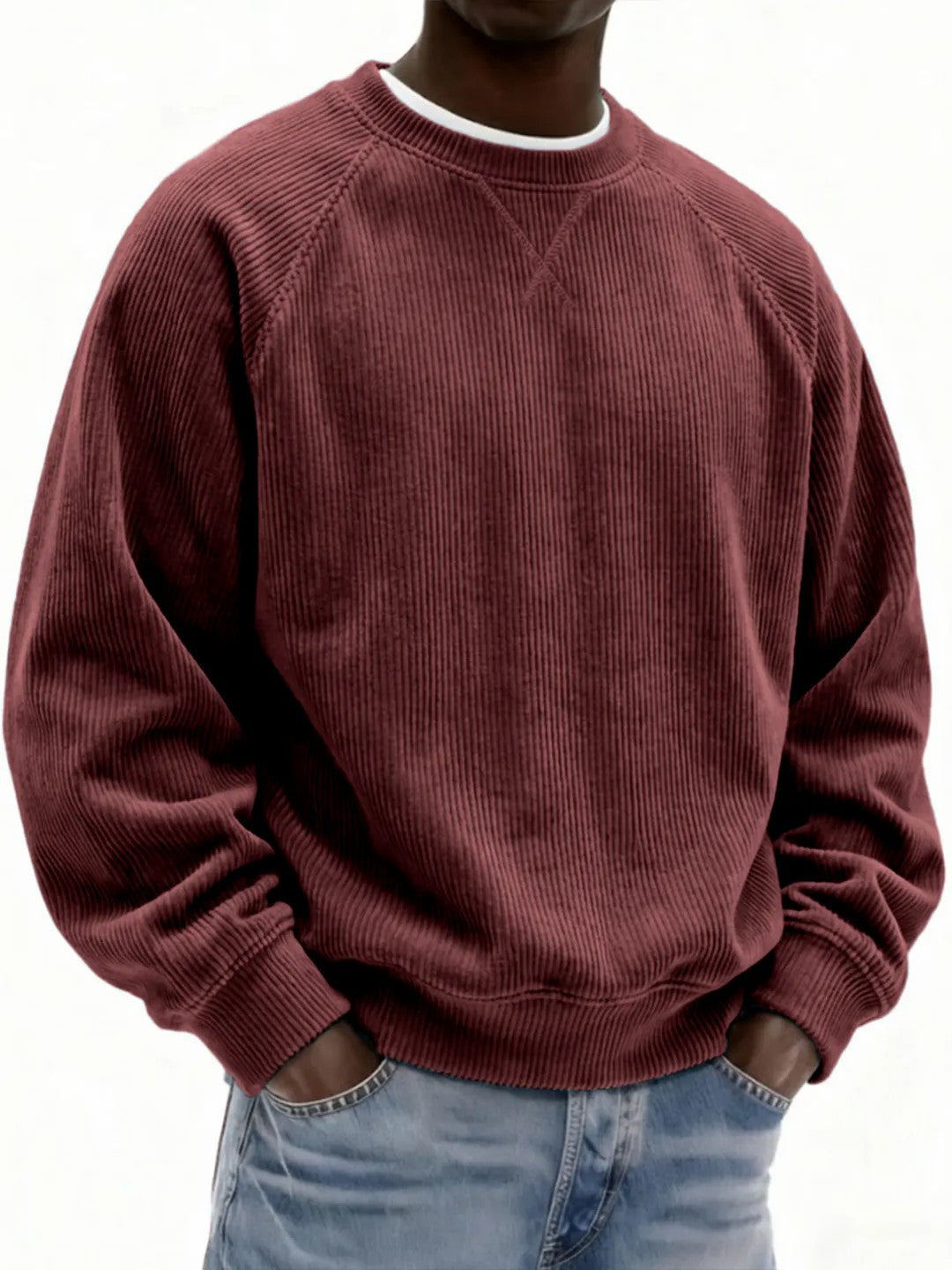 Men's Fashionable Simple And Relaxed Fit Sweatshirt