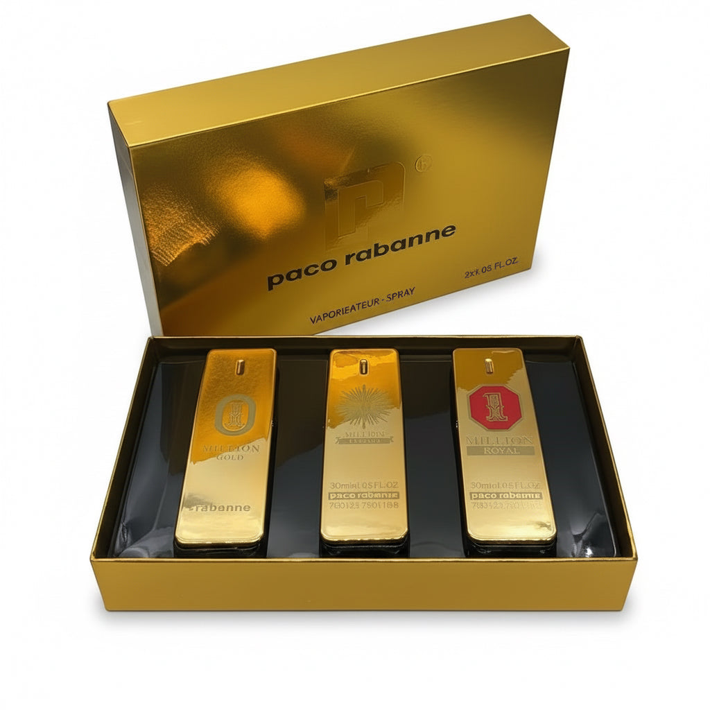 Paco Rabanne 1 Million Parfum 3in1 Men Gift Set 3x30ml EDT