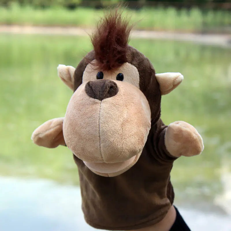 Plush Cartoon Animal Puppets for Early Education